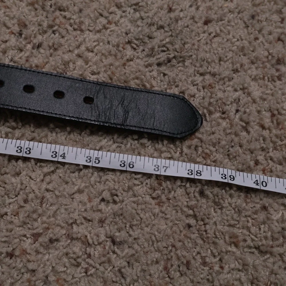 Panhandle Slim Mens 34 Black Leather Multi Color Woven Western Belt STRAP ONLY